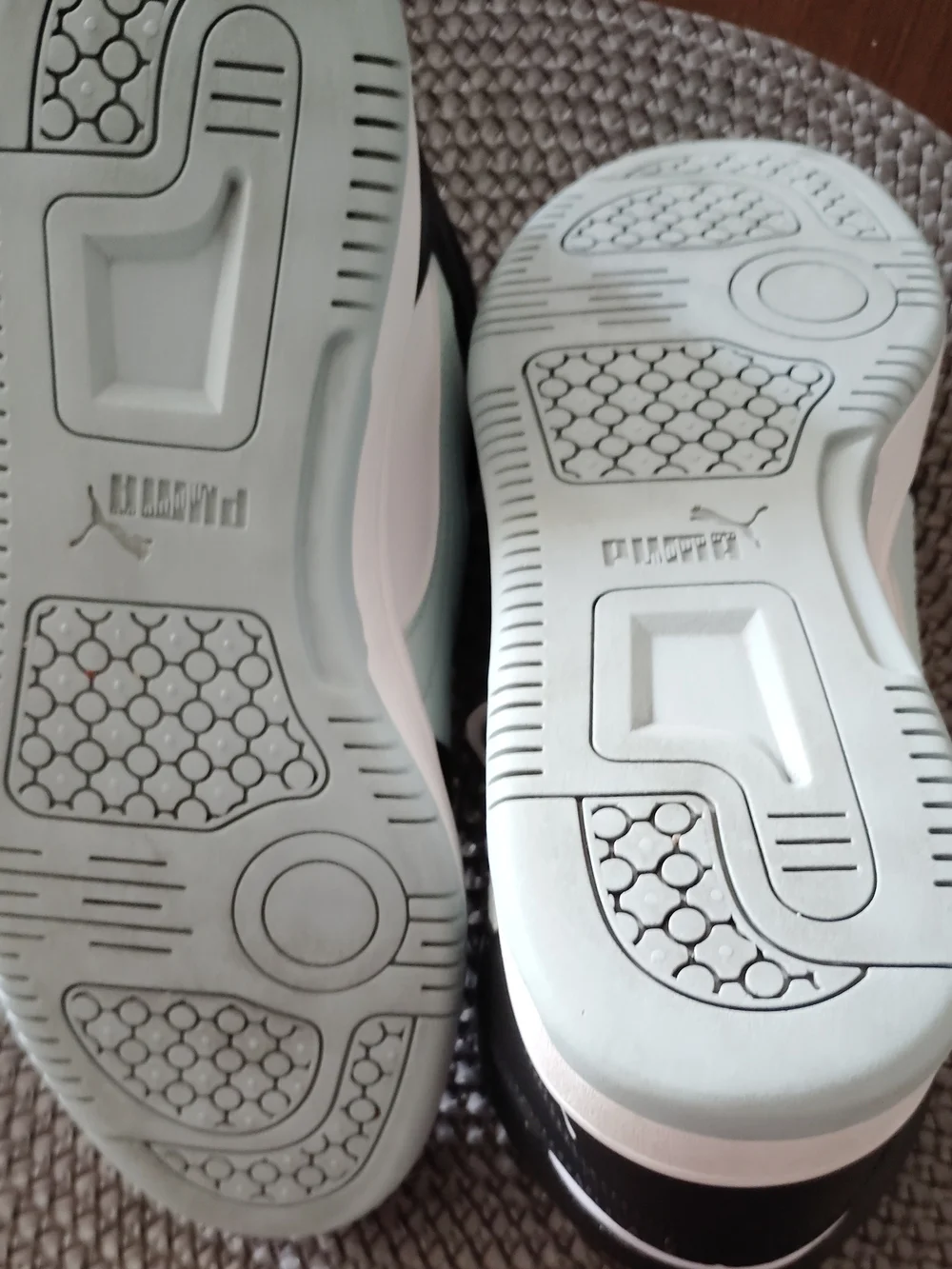 Puma Women's Black, White & Teal High-Top Sneakers